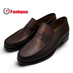 1000BL vit.tamp brown - nappa nero - LOGO