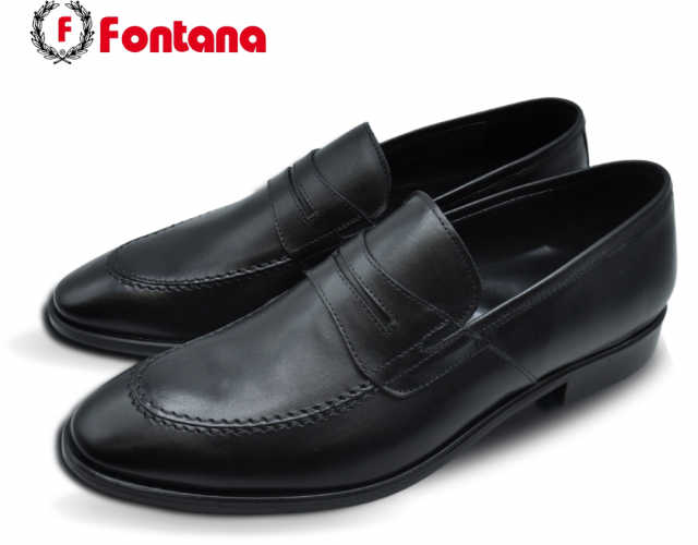 5834 CALF NERO - LOGO